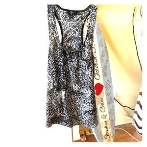 Bloomingdales aqua racer back top